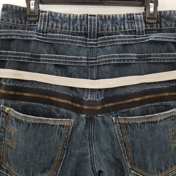 Marithe francois girbaud jeans Baggy Hip Hop Distressed Mens 34x30 - Picture 4 of 12